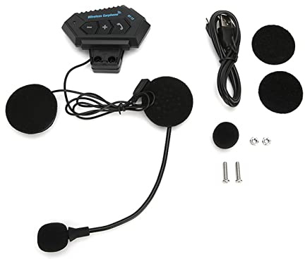 aqxreight Helm-Kopfhörer, Motorrad-Helm-Kopfhörer Bluetooth 4.1 EDR CSR8635 Geräuschreduzierendes REIT-Headset