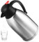 2 Litre Thermal Carafe Jug, Vacuum Insulated Coffee Pot Stainless Steel Double Walled Insulated Jug Kettle Flask with Press Button Top for Coffee Tea, Water, Hot and Cold Beverages