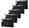 JIMEIDA 5 Pack Black Double Switched Socket