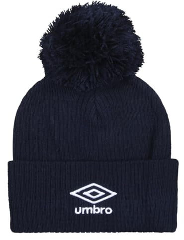 UMBRO - Mütze Bommel für Herren/Damen Unisex (Einheitsgröße) (Marineblau)