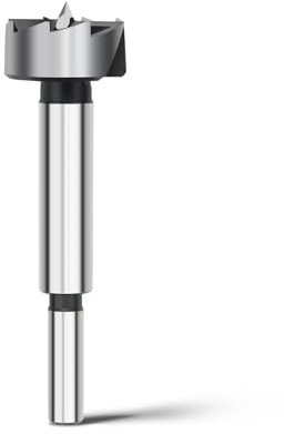 Broca Forstner de 28 mm para madera, diámetro de 28 mm, longitud 90 mm con mango redondo de 8 mm