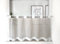 Daliena Rideau brise-bise avec passants - Aspect lin - Court - Semi-transparent - Pour cuisine, café - Pour petites fenêtres (l x H 60 x 45 cm) - Sable - 1 pièce