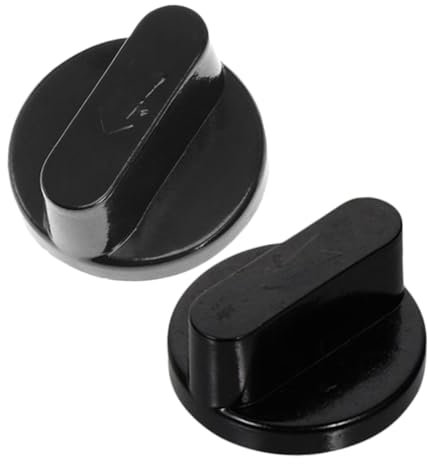 Housoutil 2pcs Gas Stove Knobs Replacement for Gas Hob Knobs Oven Control Plastic Stove