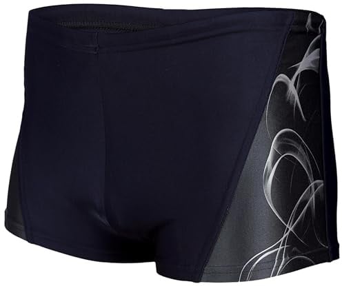 Aquarti Herren Kurze Badehose mit Streifen