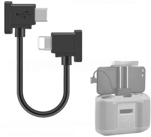 Panlouting Cable de Datos USB-C a iPhone Conector cable de Control Remoto para DJI Mavic 3, Mini 2, Mini 3 Pro, Air 2S, Mavic Air 2, DJI RC-N1, RC Pro, DJI Osmo | 30cm | Compatible con iPhone