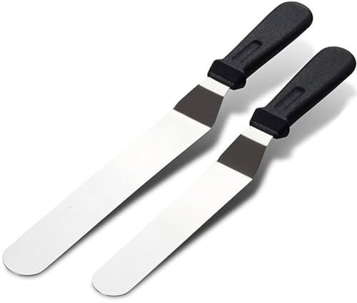 2pcs Palette Knife,Icing Spatula Baking,Stainless Steel Palette Knife Baking,Pallet Knife Baking for Cake Spatula,Thickened Offset Spatula for Home,Bakery,Kitchen Pastry