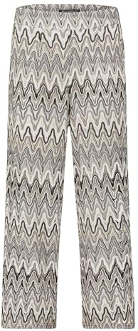 Betty Barclay Pantaloni Marlene da donna a vita alta, bianco / nero, 42 W