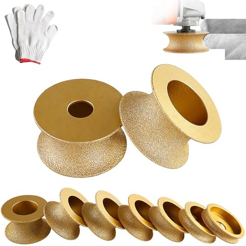 Edge Diamond Grinding Wheel, Profile Hand Diamond Wheel, Round DiamondGrinding Cup WheelGrinder Disc Cutter Tool, Granite Edge GrindingWheel for Angle Grinder, Tile, Stone (35mm)