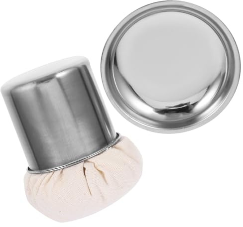 SECFOU Brosse à Huile en Acier Inoxydable Tampon Graisseur pour Crêpière Résistante la Chaleur Usage Polyvalent Cuisine Pâtisserie et Barbecue