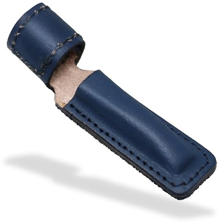 Chisel Edge Guard for Japanese Oire Nomi Chisels - Durable Leather Tip Protector - Hook-and-Loop Blade Cover - Fits 3, 6, 9 mm Blade - Made in Japan