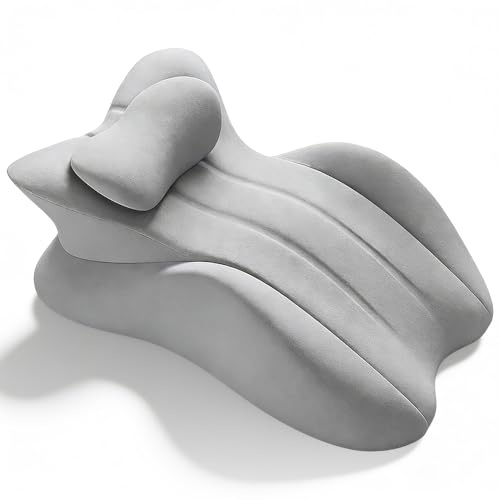 WDKXCN Sex Kissen Für Die Paare, Memory Foam Keilkissen, Weiches Keilkissen, Multifunktionskissen für Intimacy Support, für Wirbelsäule und Rücken zum Paare Frauen, Grau