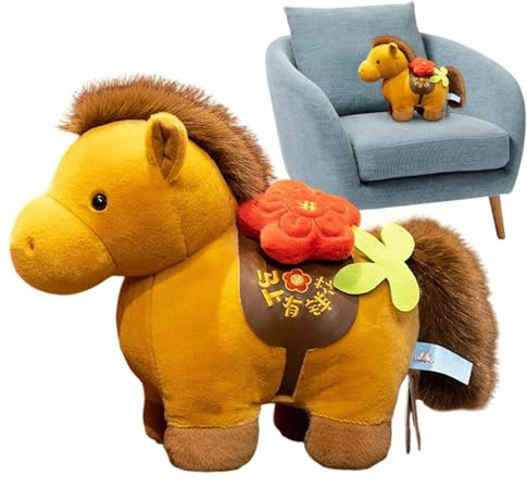 Generisch Plüsch| 20 cm PlüschIm Traditionellen Design - 2026 Weiches Stofftier Für Sammler - Für Erwachsene Kinder Jugendliche Als Geschenk Zu Neujahr Geburtstag Oder Party