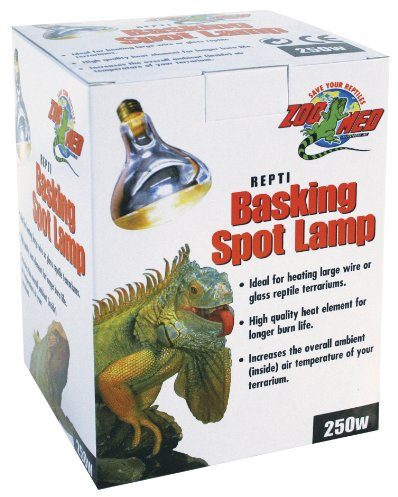 Zoo Med SL-250E Repti Basking Spot Strahler, 250 Watt, für Wärme und Licht im Terrarium