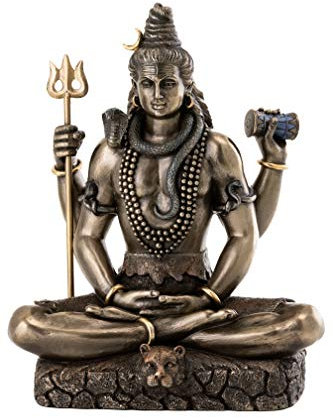 Top Collection Shiva in Padmasana Lotus Pose Hindu Statue Figur Figur Buddha
