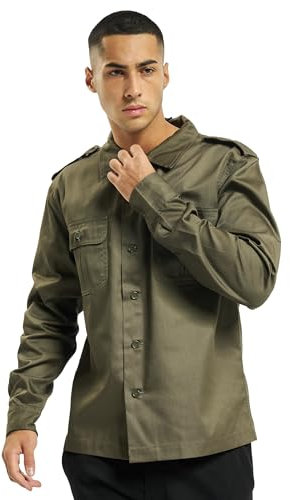 Brandit US Shirt Long Sleeve, color: olive, size: 4XL