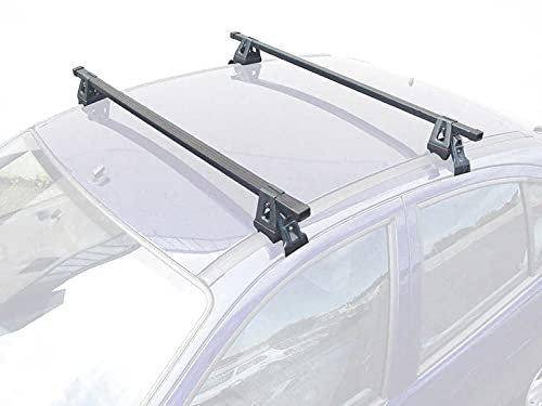 Montblanc Dachträger für Volkswagen Golf VI – 5 Türen – ab 10/2008, Aluminium, 75 kg Traglast, Klemme-Befestigung, Schwarz