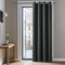 Deconovo Rideaux Occultants Isolant Thermique Anti Froid, 140x280 CM (Largeur x Hauteur), Rideaux pour Salon et Chambre, Design Moderne à Oeillets, Gris Foncé, 1Pièces