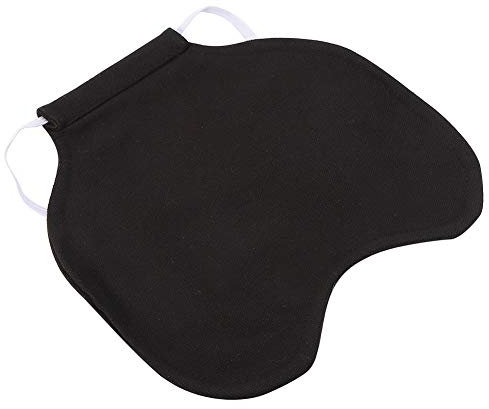 Hühnersattel, Warnweste für Hühner, Hühnerrückenschutz, Hühnerflügelschutz, hochwertiger Stoff, langlebig für((20 * 19.5CM) Black)