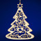 SIKORA BS-LS Traditionelle Filigrane Christbaumschmuck Holzanhänger aus nachhaltiger Herstellung - 28 Modelle wählbar, Modell:O1 Ornament Baum H 8.9cm