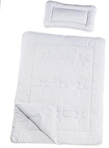 Kuscheli® Kinderbettdecke Kinderbettwäsche 100 x 135 & 40x60 Kopfkissen | Allergiker geeignet & Öko-Tex Zertifiziert | Vier Jahreszeiten Bettdecken Set für Kinderbett, Design - Motiv:Design 1