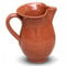 Jarra de barro clásica gallega para servir vino, cerveza, recipiente con asa y pico vertedor, diseño tradicional, cafetería, bar, hogar (500 ml, 15 cm)