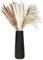 Koomuao Vases en Céramique Noir, Vase de Fleur Décoratif Moderne Style Minimaliste Vase de Table Idéale pour Le Maison, Bureau, Mariage, Fête - Décoration d'intérieur