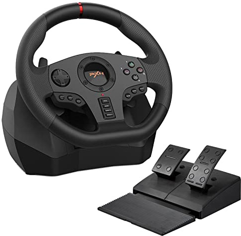 Racing Steering Wheel for PC - PXN-V900 270°/900° Rotation Used - Good Gaming Steering Wheel with Pedals for PC, PS4, PS3, Nintendo Switch, Xbox One, Xbox Series X|S, Android TV