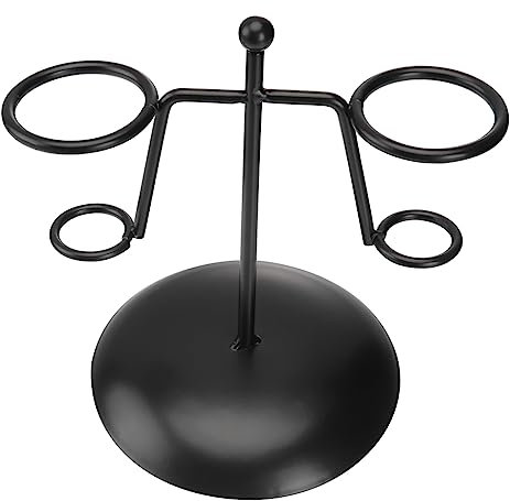Yardwe 1 Pc Puesto De Helados Soporte De Exhibición De Cono Cucurucho De Helado Puesto De Pasteles Soporte Metalico Puesto De Cupcakes Planchar Postre Rejilla Para Papas Fritas