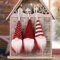 NSXIN Weihnachten Deko Wichtel Figuren 3 Stück Mini Schwedischen Weihnachtsmann Weihnachtsdeko Santa Tomte Gnom, Amerikanisch, Skandinavischer Zwerg Geschenke für Freunde Familie (Rot/3Stk)