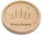 PrintPlanet® - Personalisierter Holz-Untersetzer mit Gravur - Untersetzer mit Namen personalisiert - Motiv: Wald