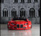 Car Bed for Boys Racing Car Bed with Mattress, Led Lights, Single Toddler Bed,Kids Bed Frame with Remote Control Lights & Sounds for Kids, Boys & Girls,Leather Cushioning (Red)