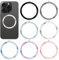 7 Stück Magnet für Magsafe,Magnetring Handy,Magnet Ring Handy,Magnet Ring,Edelstahl Handyhalter Handymagnet,Kabellosen Klebering Kompatibel Magnete,Sieben Farben