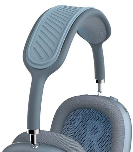 QINZAC Kopfband-Abdeckung für AirPods Max (New 2024), weiches Silikon, AirPods Max, Kopfhörer-Kopfbandschutz, Komfortkissen, Top-Pad, Schutz, Zubehör, kompatibel mit Apple AirPods Max (Blau)
