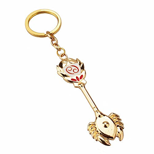 SXYNIO FairyTails Schlüsselanhänger Fairy Zwölf Sternbilder Anhänger Schlüsselring Anime Cosplay Schmuck Accessoire (D)