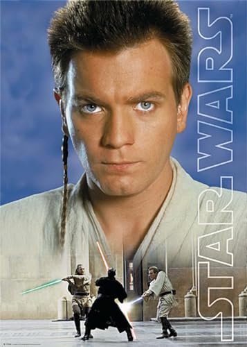Star Wars Episode I / 1 - Poster Großformat Obi Wan Kenobi - Film Plakat 90 x 64 cm