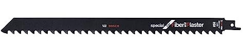 Bosch Professional 2 Stück Säbelsägeblatt S 1241 HM Endurance for Aerated Concrete (für Porenbeton, 300 x 22 x 1,5 mm, Zubehör Säbelsäge)