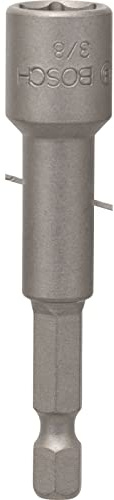 Bosch Pro Steckschlüssel für Sechskantschrauben (Schlüsselweite: 3/8, Länge: 65 mm)