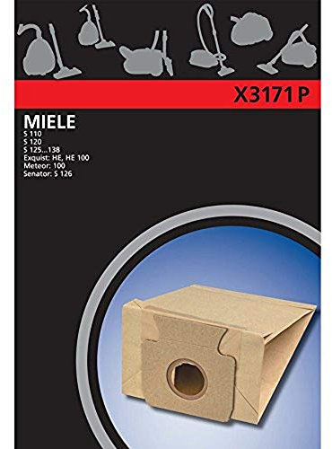 Electrolux X3171P X estándar bolsas 4 aspiradoraSintéticos para Miele S 125 a S138
