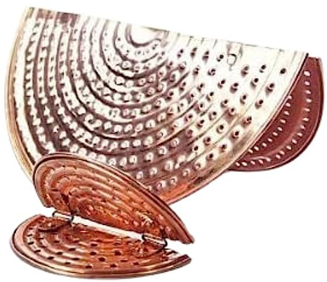 Copper Garden Maischesieb aus Kupfer | Anbrennschutz für 10 Liter Destillen I Sieb für Brennkessel mit 20 cm Durchmesser I Kupfer Sieb zweigeteilt I hochwertiges Destillen Zubehör