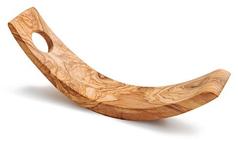 NATUREHOME Design Olivenholz Weinflaschenhalter Flaschenhalter Weinständer 25cm