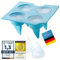 Eiswürfelform Silikon Ice Cube Tray; Eiswürfelschale Eis-Würfel-Maker; Eiskalte Getränke mit Eye-Catcher Eiswürfel für Whisky, Cocktails, Saft uvm. (Haifischflossen)
