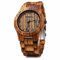 Bewell Holz-Armbanduhr W086B Leichte Analog Quarz Handarbeit Holz Armbanduhr, Zebraholz, Natürliche, handgefertigte hölzerne Boomboo-Herren-Geschenke