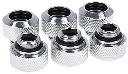 Alphacool Pack RACORES EISZAPFEN HARDTUBE CROMO 6 UNIDADES/13MM/LATON/TUBO RIGIDO 1012835