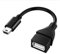 CABLEPELADO Cavo OTG Mini USB Android | Adattatore Mini USB Maschio a Femmina 2.0 OTG | Alta Velocità | Compatibile con MP3, MP4, Disco Rigido, Fotocamere Digitali, PC, GPS, HDD | 20 cm, Dritto