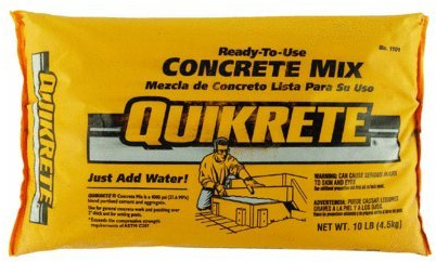 Quikrete concrete mix 10 lb 6 bags