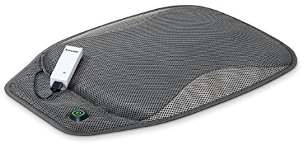 Beurer Portable Wireless Heated Seat Cushion with Convenient Storage Bag, Rechargeable, Durable for Indoor & Outdoor Use, Dark Grey 1 Count (Pack of 1)