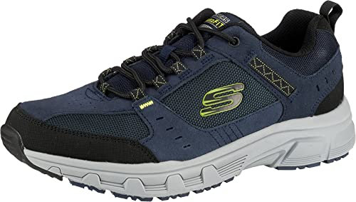 Skechers Herren Oak Canyon-51893 Sneaker, Blau Navy Lime Nvlm, 42.5 EU