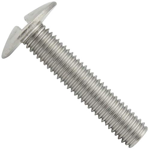Flachrundschrauben mit Schlitz - M6x35 - (50 Stück) - Becherschrauben - Vollgewinde - Edelstahl A2 V2A - SC9040 | SC-Normteile®