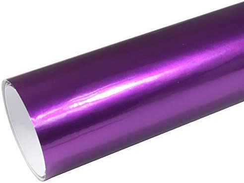 Rapid Teck® 8,55€/m² AutoFolie Serie z560 Candy Purple Explosion Hochglanz 1m x 1,52m Lila selbstklebende Premium Car Wrapping Glanz Folie mit Luftkanal