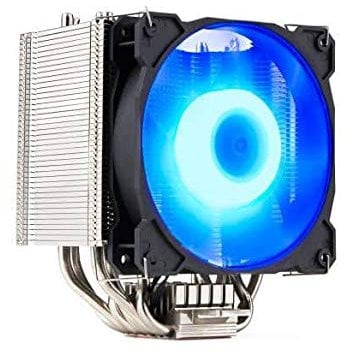 Gelid Solutions Sirocco - Hochleistungs-Tower-CPU-Luftkühler mit PWM-RGB-Lüftern - 6 U-Staked Power Heat Pipes - Fortschrittlicher kupferbasierter Kühlkörper - Hochwertige Vernickelung - TDP 200W